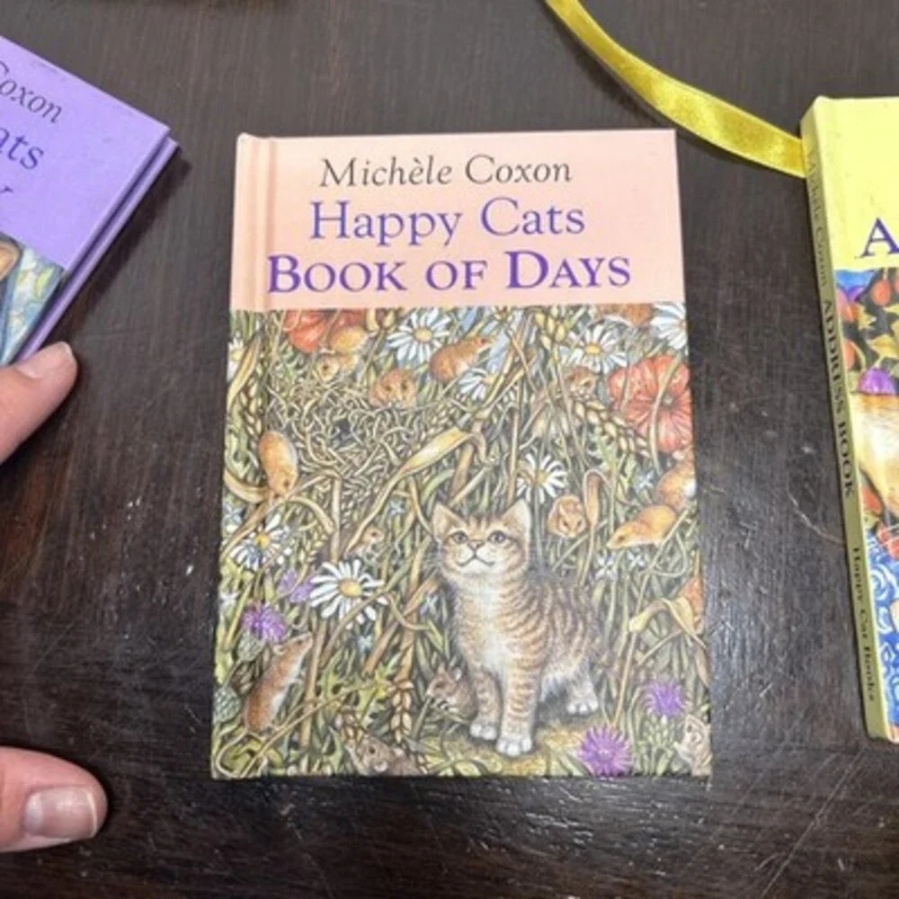 Happy Cat Books Slipcase Set Address Book of Day Notebook Michele Coxon 2001